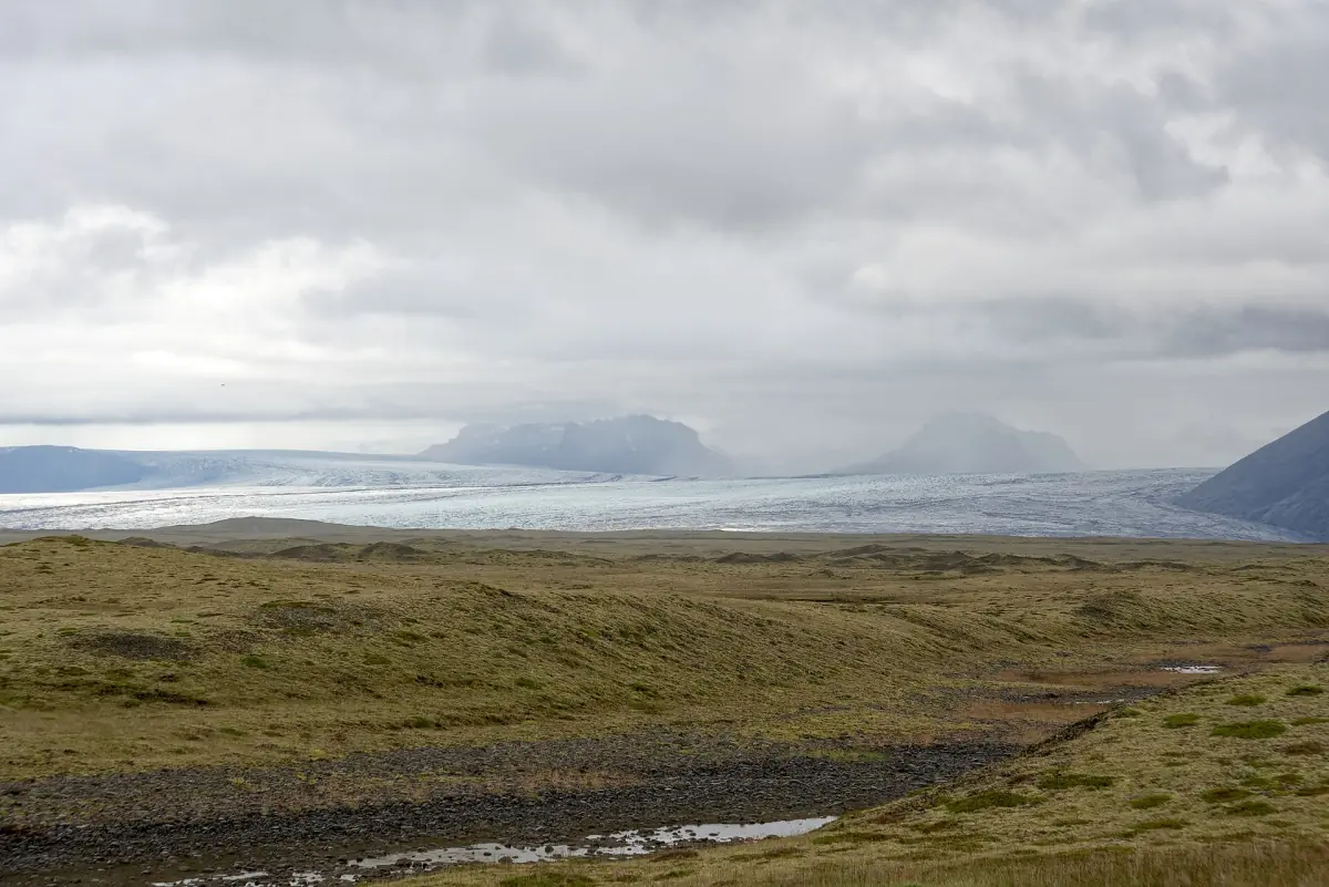 Breiðamerkurjökull glacier seen from Route 1