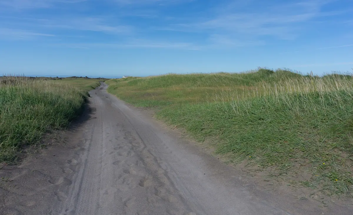 A sandy track on the Snæfellsnes peninsula
