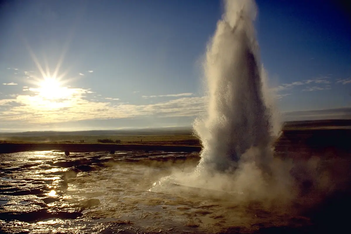 Strokkur geyser erupting